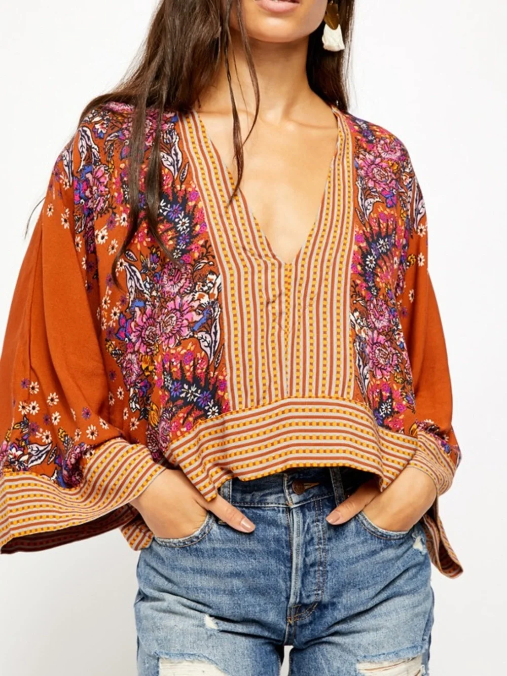 NWOT | Free People | Mix and Match Blouse | size XS